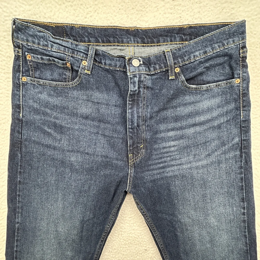 Levis 505 Jeans Mens 40x34 Straight Leg Blue Denim Zip Fly Classic 00505-2540